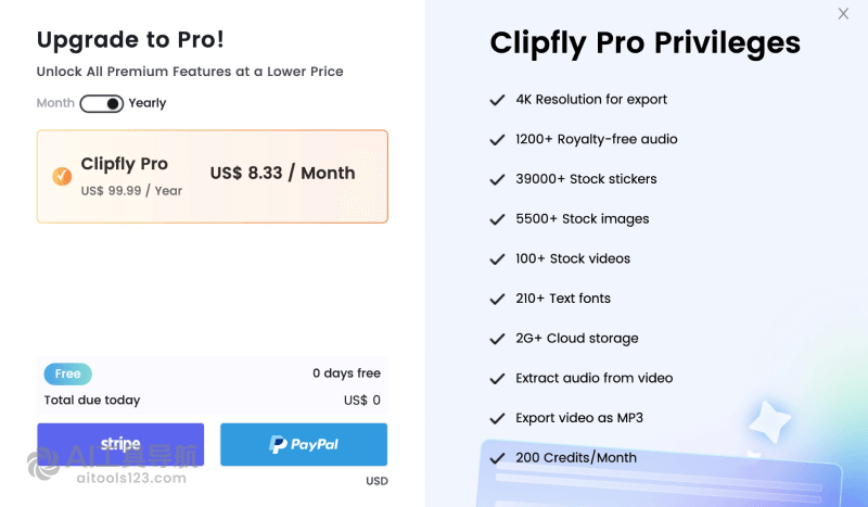 Clipfly的价格