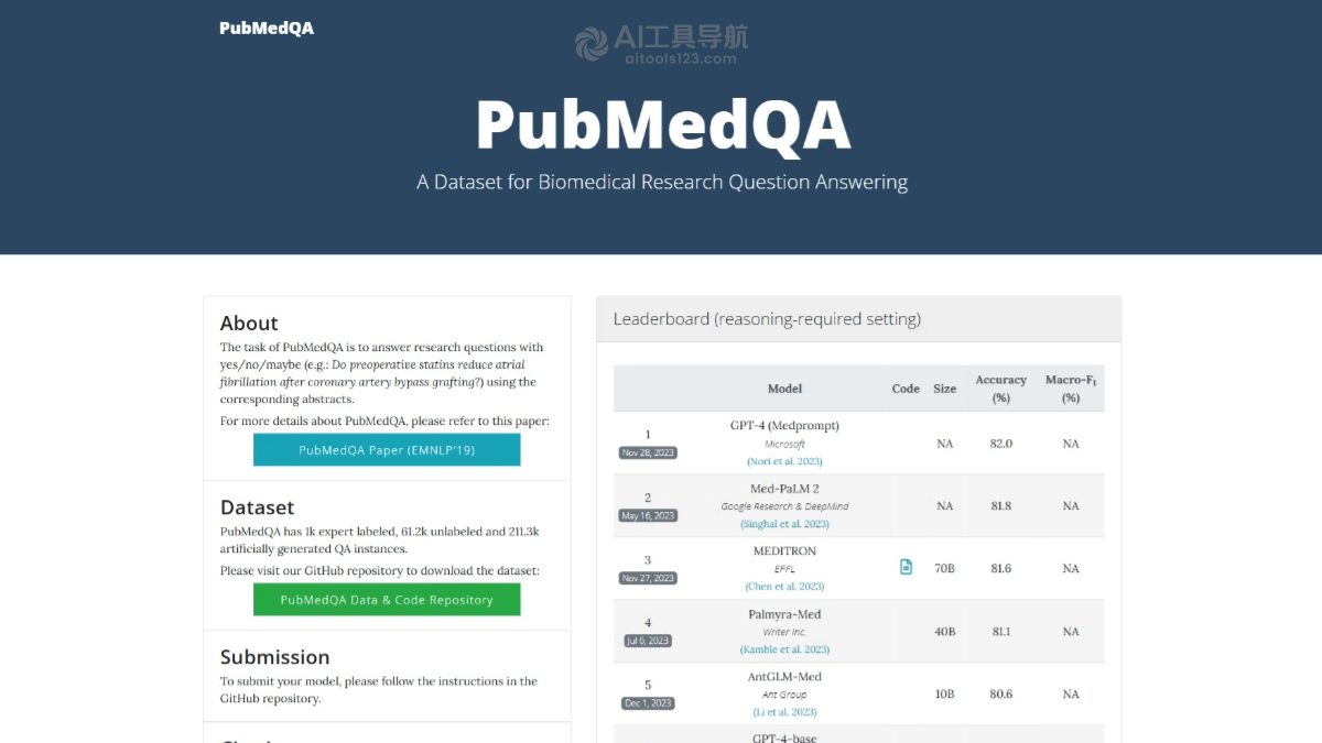 PubMedQA